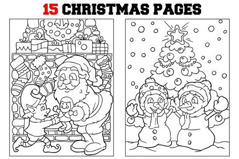 coloring pages  kids  christmas pages