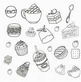 Pastry sketch template
