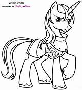 Coloring Armor Shining Pages Pony Little Ministerofbeans sketch template