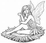 Garden Fairy Drawing Sketch Coroflot Drawings Pencil Coloring Line Pages Designs Angel Mikesell Fairies Sketches Various Concept Decor Colouring Stepping sketch template