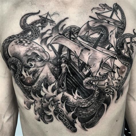 60 Best Kraken Tattoo Meaning And Designs Legend Of The Sea 2019