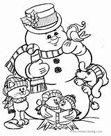 Snowman Coloring Pages Christmas Dog Print sketch template