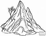 Everest Drawing Mount Coloring Kids Getdrawings sketch template