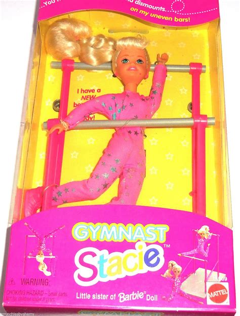 1995 Gymnast Stacie Doll Blonde Little Sister Of Barbie