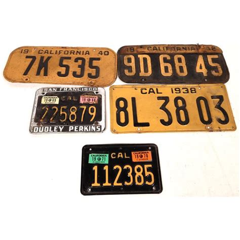 license plates california