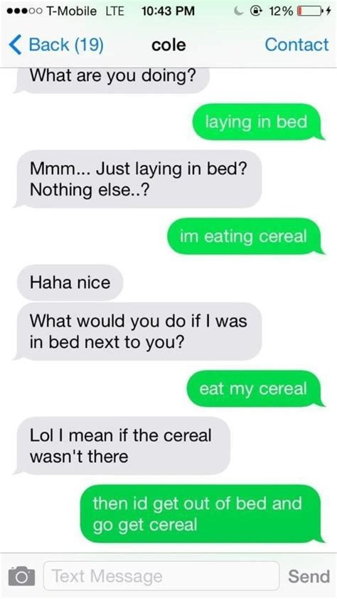 when you re basically invisible to cereal funny sext messages