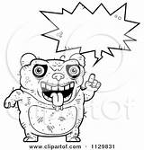 Ugly Outlined Panda Talking Clipart Cartoon Cory Thoman Coloring Vector Waving 2021 sketch template