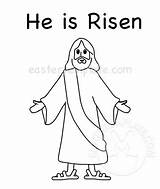 Jesus Resurrection Eastertemplate sketch template