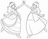 Peach Coloring Princess Daisy Pages Mario Rosalina Super Toadstool Print Baby Lineart Princes Color Printable Ver Bros Sheets Getdrawings Getcolorings sketch template