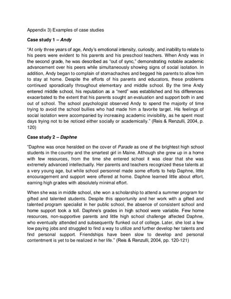 case study paper  psychology sample case study format