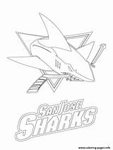 Sharks Jose Coloring San Hockey Logo Nhl Pages Shark Printable Outline Sport Nashville Predators Print Coloriage Color Logos Info Chicago sketch template