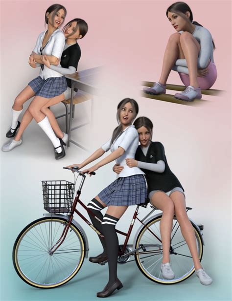 school girl poses for genesis 8 female s daz3d下载站