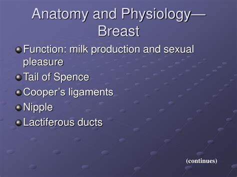 ppt anatomy and physiology— breast powerpoint presentation free