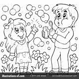 Bubbles Blowing Clipart Illustration Visekart Royalty Rf sketch template