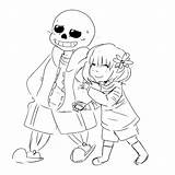 Undertale Dibujo Frisk sketch template