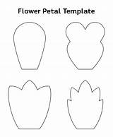 Flower Petal Template Printable Petals Flowers Pattern Printables Templates Printablee sketch template