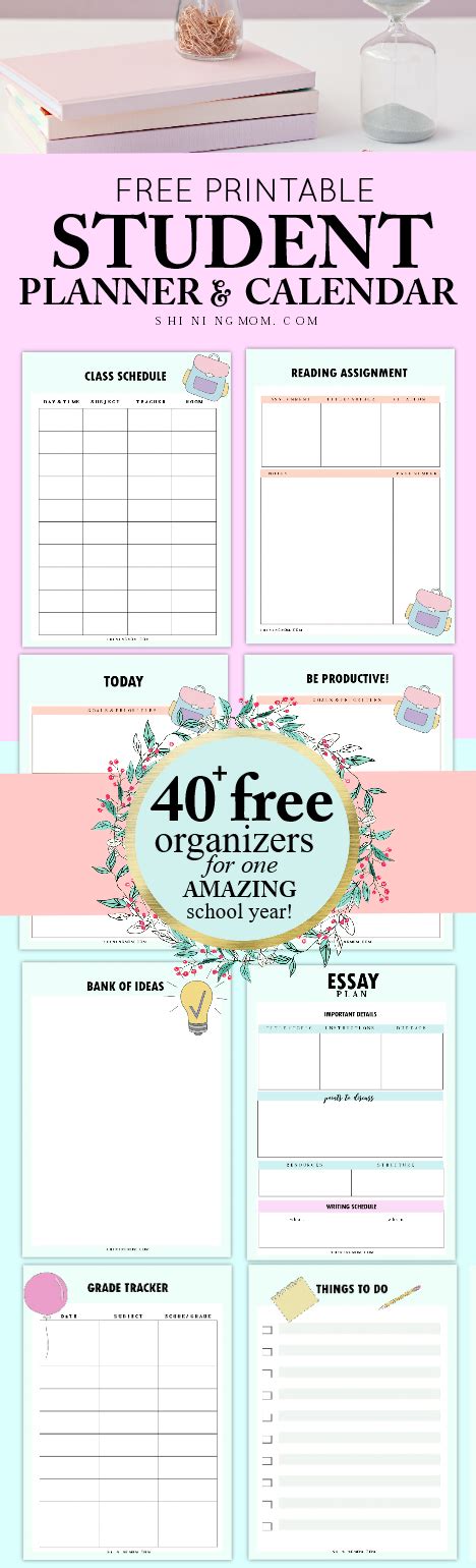 student planner printables    school