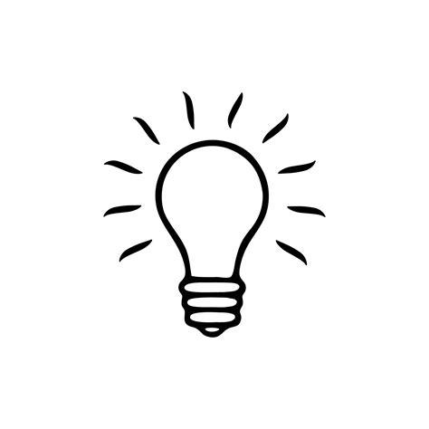 light bulb icon isolated  white background light bulb icon vector design illustration light