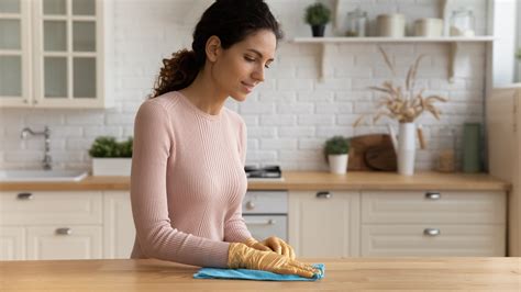 method  cleaning gunk   wood countertops