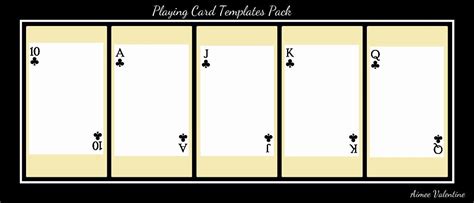 blank playing card template      playing card templates