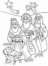 Wise Men Three Coloring Pages Kings Advent Jesus Baby Christmas Wisemen Printable Color Getcolorings Print sketch template