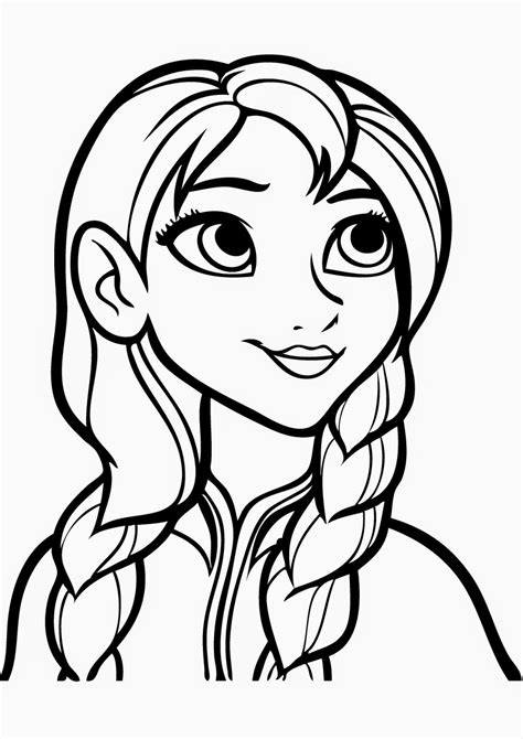 anna frozen coloring pages  print high quality