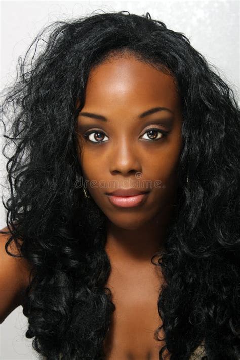 beautiful black woman headshot stock photo image  black girl