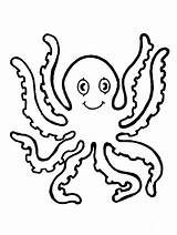 Octopus Polvo Pieuvre Fofinho Krake Polipo Clipartbest Colorironline Ausmalbild Supercoloring Colorier sketch template