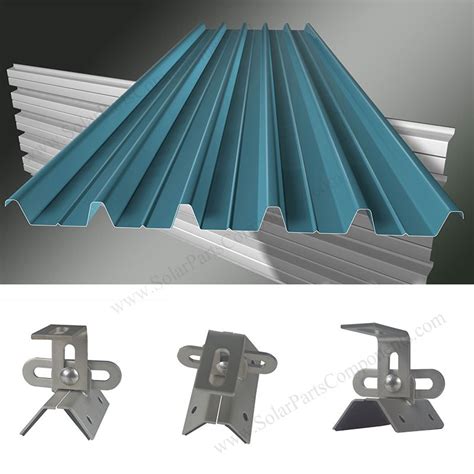 universal solar roof brackets  trapezoidal metal roof installation