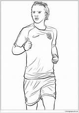 Coloring Griezmann Pages Antoine Fifa Cup Football Color Printable Online Drawing sketch template