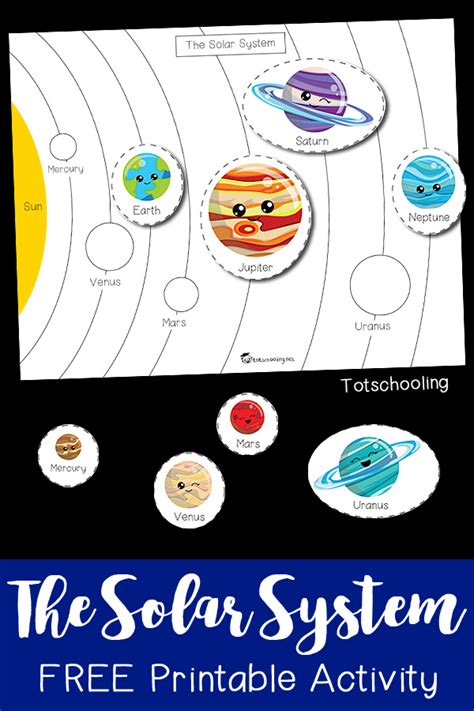 solar system printable activity totschooling toddler preschool