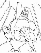 Pages Hulk Coloring Superhero sketch template