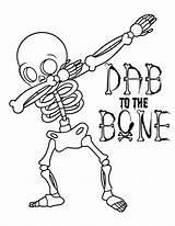 Dabbing Dab Bones sketch template