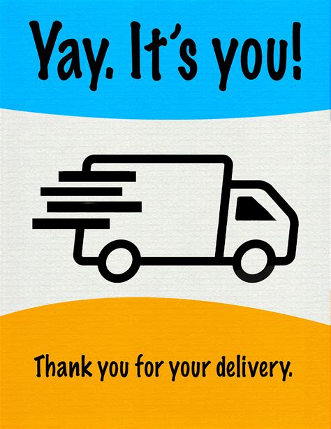 delivering  packages sign delivery sign etsy