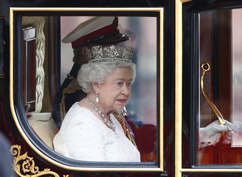 london england queen elizabeth ii attends  state opening  parliament pictures cbs news