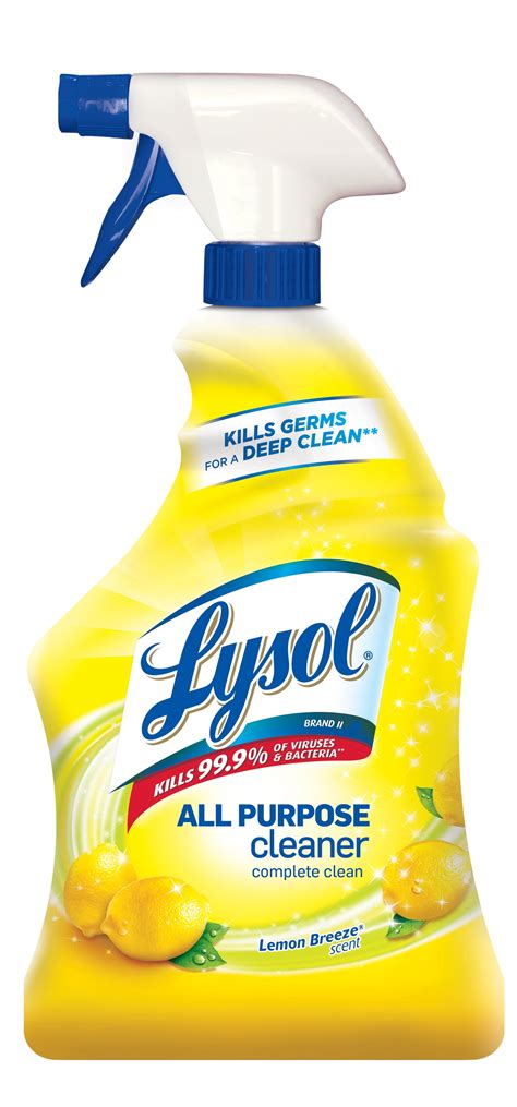 lysol  purpose cleaner spray lemon breeze oz tested proven  kill covid  virus