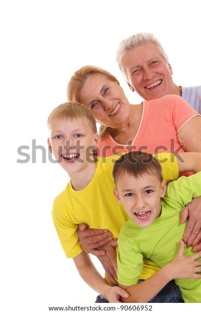 happy colored family posing  white stock photo  shutterstock