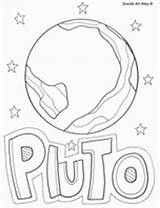 Pluto Classroomdoodles sketch template