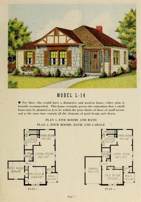 pin  david carr  homes vintage cottage small house house plans