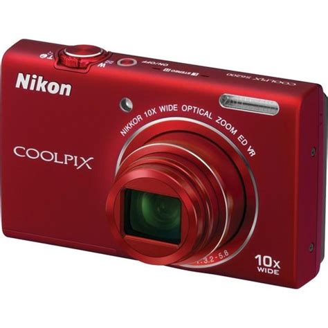 nikon coolpix  mp digital camera  optical zoom red refurbished buydigcom