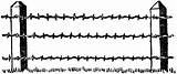 Clipart Wire Fence Barbed Etc Tiff sketch template