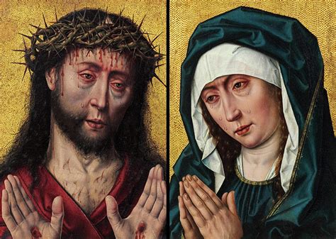 Ecce Homo And Mater Dolorosa Diptych Painting By Aelbrecht Bouts