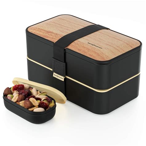 premium bento lunch box   modern colors  compartments leak proof