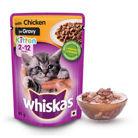 whiskas kitten jelly in chicken 85 gms