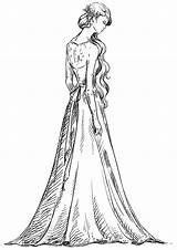 Coloring Gown Gowns 17qq sketch template