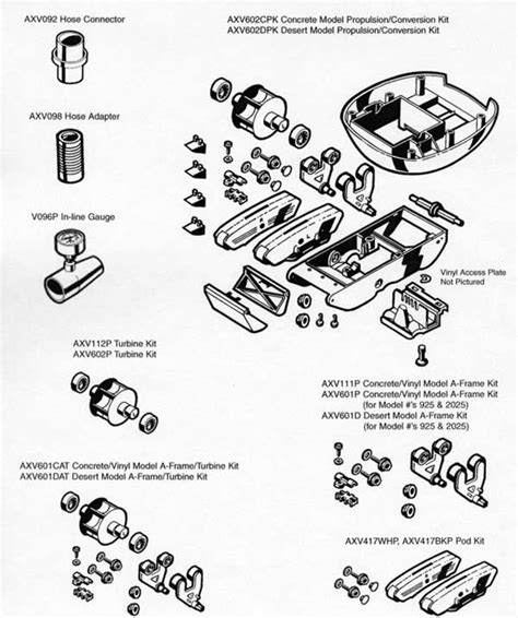 hayward pool cleaner repair kits parts list