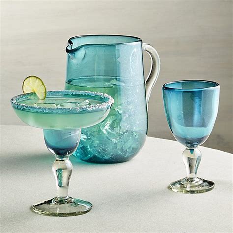 Del Mar Wine Glass Acrylic Stemware Crate And Barrel Margarita Glass