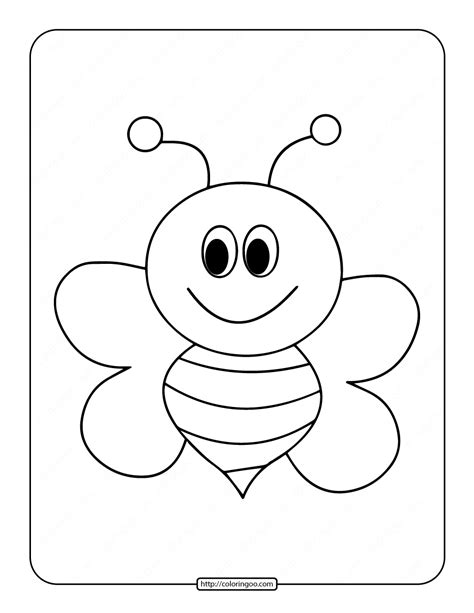 printable bee coloring pages  printable coloring pages  kids