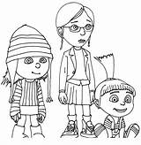 Coloring Despicable Pages Printable Kids Minions Color Minion Gru Colouring Print Girls Daughters Patlu His Sister Grus Big Motu Drawing sketch template