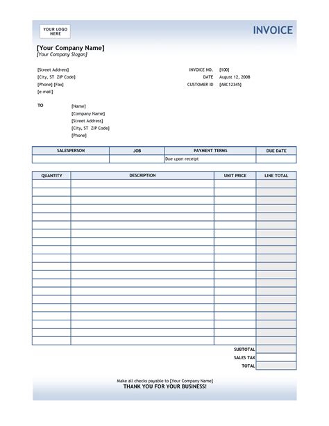 invoice summary template excelxocom